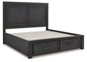 Foyland Panel Storage Bed - Coastal Roots Furniture (Courtenay, BC)