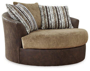Alesbury Oversized Swivel Accent Chair - Coastal Roots Furniture (Courtenay, BC)