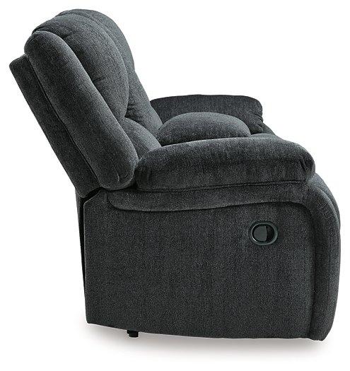 Draycoll Reclining Loveseat with Console - Coastal Roots Furniture (Courtenay, BC)