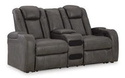 Fyne-Dyme Power Reclining Loveseat with Console - Coastal Roots Furniture (Courtenay, BC)