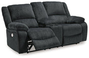 Draycoll Power Reclining Loveseat with Console - Coastal Roots Furniture (Courtenay, BC)