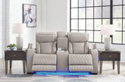 Boyington Power Reclining Loveseat with Console - Coastal Roots Furniture (Courtenay, BC)