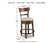 Valebeck Counter Height Bar Stool - Coastal Roots Furniture (Courtenay, BC)