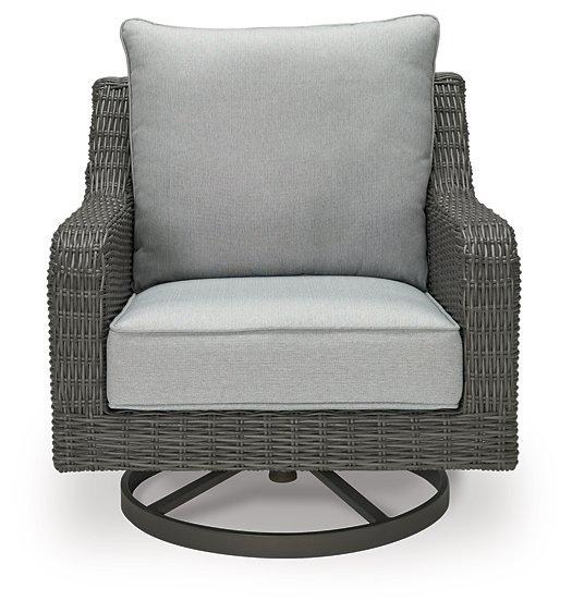 Elite Park Outdoor Swivel Lounge with Cushion - Coastal Roots Furniture (Courtenay, BC)