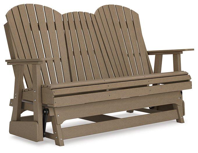Hyland wave Outdoor Glider Loveseat - Coastal Roots Furniture (Courtenay, BC)