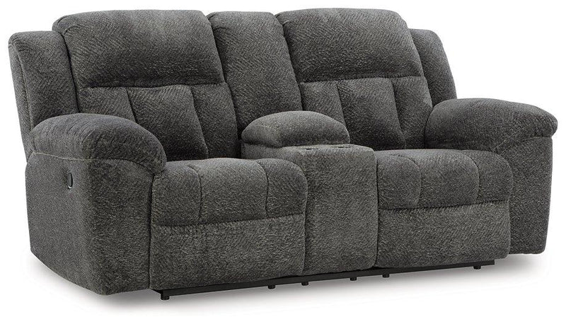 Frohn Reclining Loveseat with Console - Coastal Roots Furniture (Courtenay, BC)
