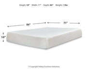 10 Inch Chime Memory Foam Mattress Set - Coastal Roots Furniture (Courtenay, BC)