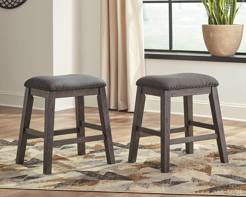 Caitbrook Counter Height Upholstered Bar Stool - Coastal Roots Furniture (Courtenay, BC)