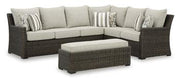 Brook Ranch Outdoor Sofa Sectional/Bench with Cushion (Set of 3) - Coastal Roots Furniture (Courtenay, BC)
