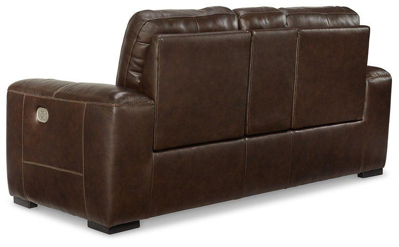 Alessandro Power Reclining Loveseat with Console - Coastal Roots Furniture (Courtenay, BC)