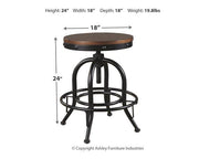 Valebeck Counter Height Bar Stool - Coastal Roots Furniture (Courtenay, BC)