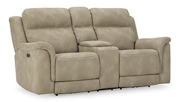 Next-Gen DuraPella Power Reclining Loveseat with Console - Coastal Roots Furniture (Courtenay, BC)