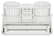 Hyland wave Outdoor Glider Loveseat - Coastal Roots Furniture (Courtenay, BC)