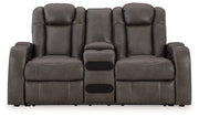 Fyne-Dyme Power Reclining Loveseat with Console - Coastal Roots Furniture (Courtenay, BC)