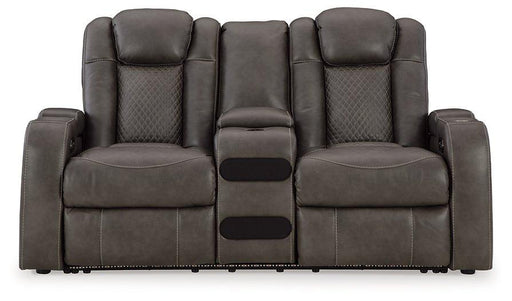 Fyne-Dyme Power Reclining Loveseat with Console - Coastal Roots Furniture (Courtenay, BC)