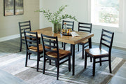Blondon Dining Table and 6 Chairs (Set of 7) - Coastal Roots Furniture (Courtenay, BC)