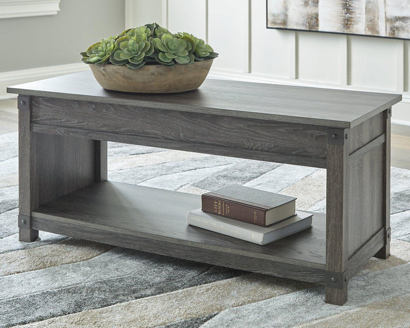 Freedan Lift-Top Coffee Table - Coastal Roots Furniture (Courtenay, BC)