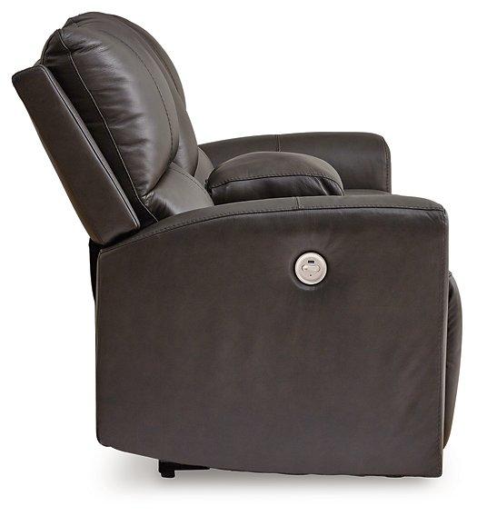 Boxmere Power Reclining Loveseat with Console - Coastal Roots Furniture (Courtenay, BC)