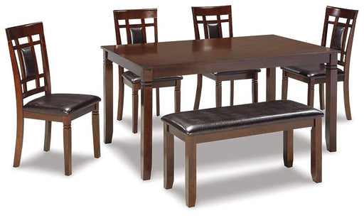 Bennox Dining Table and Chairs with Bench (Set of 6) - Coastal Roots Furniture (Courtenay, BC)
