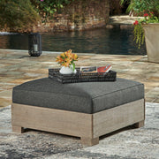 Citrine Park Outdoor Ottoman with Cushion - Coastal Roots Furniture (Courtenay, BC)