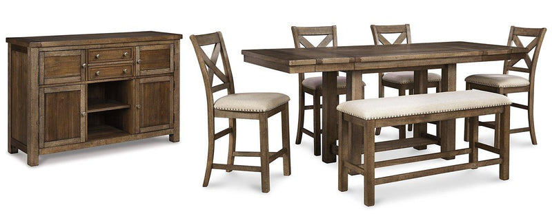 Moriville Counter Height Dining Set - Coastal Roots Furniture (Courtenay, BC)