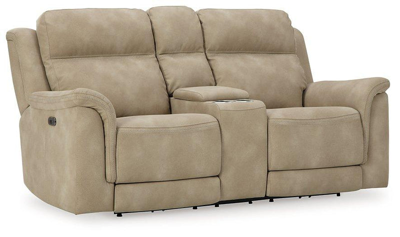 Next-Gen DuraPella Power Reclining Loveseat with Console - Coastal Roots Furniture (Courtenay, BC)