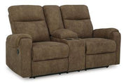 Edenwold Reclining Loveseat with Console - Coastal Roots Furniture (Courtenay, BC)