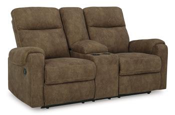 Edenwold Reclining Loveseat with Console - Coastal Roots Furniture (Courtenay, BC)