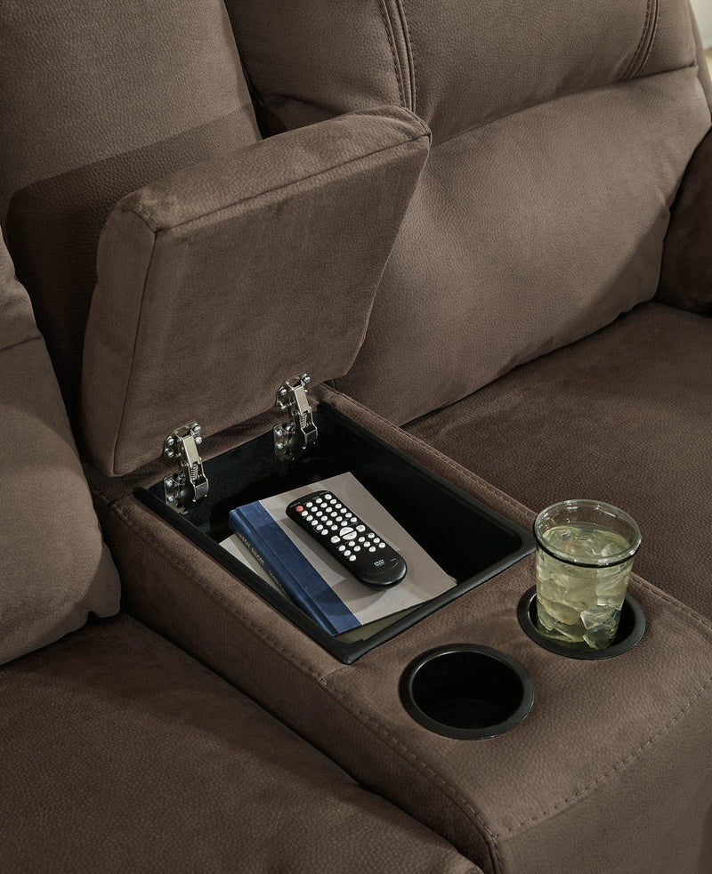 Next-Gen Gaucho Reclining Loveseat with Console - Coastal Roots Furniture (Courtenay, BC)