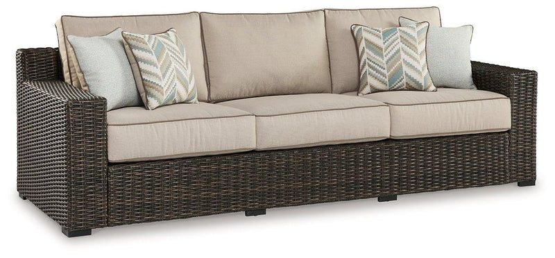 Coastline Bay Outdoor Sofa with Cushion - Coastal Roots Furniture (Courtenay, BC)