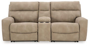 Next-Gen DuraPella Power Reclining Sectional Loveseat with Console - Coastal Roots Furniture (Courtenay, BC)