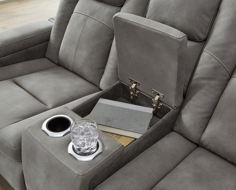 Next-Gen DuraPella Power Reclining Loveseat with Console - Coastal Roots Furniture (Courtenay, BC)