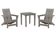 Visola Outdoor Adirondack Chair Set with End Table - Coastal Roots Furniture (Courtenay, BC)