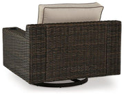 Coastline Bay Outdoor Swivel Lounge with Cushion - Coastal Roots Furniture (Courtenay, BC)