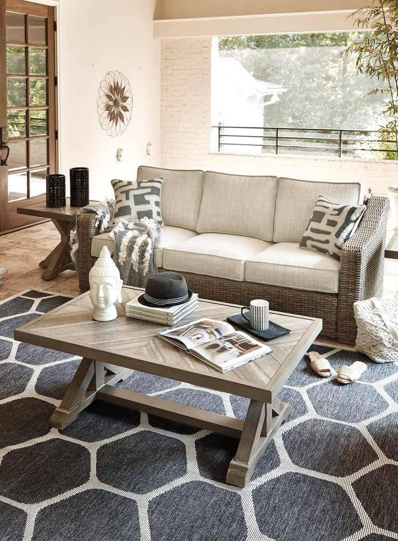 Beachcroft Beachcroft Nuvella Sofa with Coffee and End Table - Coastal Roots Furniture (Courtenay, BC)