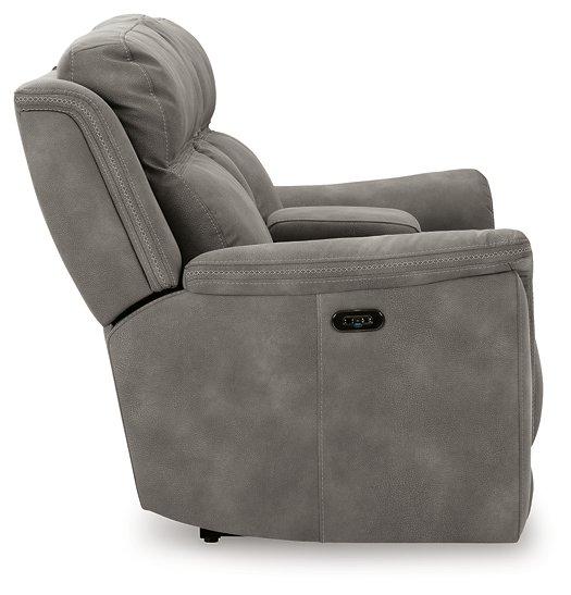 Next-Gen DuraPella Power Reclining Loveseat with Console - Coastal Roots Furniture (Courtenay, BC)