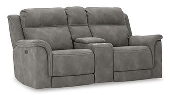 Next-Gen DuraPella Power Reclining Loveseat with Console - Coastal Roots Furniture (Courtenay, BC)