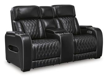 Boyington Power Reclining Loveseat with Console - Coastal Roots Furniture (Courtenay, BC)
