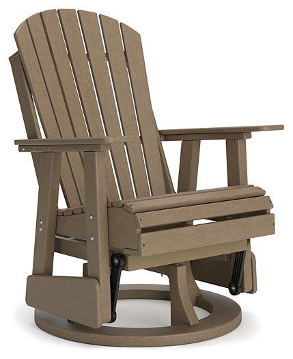 Hyland wave Outdoor Swivel Glider Chair - Coastal Roots Furniture (Courtenay, BC)