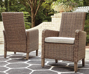 Beachcroft Outdoor Arm Chair with Cushion (Set of 2) - Coastal Roots Furniture (Courtenay, BC)
