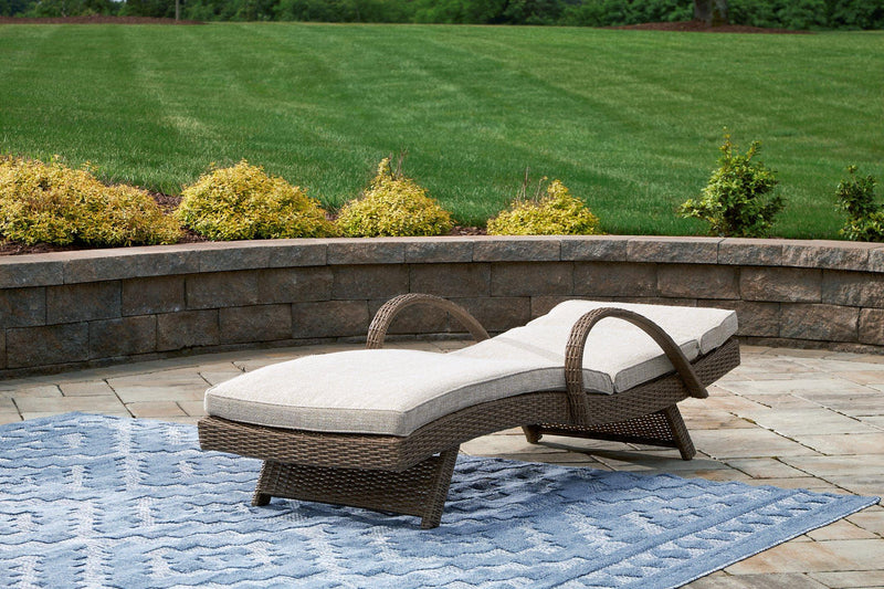 Beachcroft Outdoor Chaise Lounge with Cushion - Coastal Roots Furniture (Courtenay, BC)