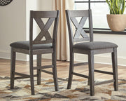 Caitbrook Counter Height Upholstered Bar Stool - Coastal Roots Furniture (Courtenay, BC)