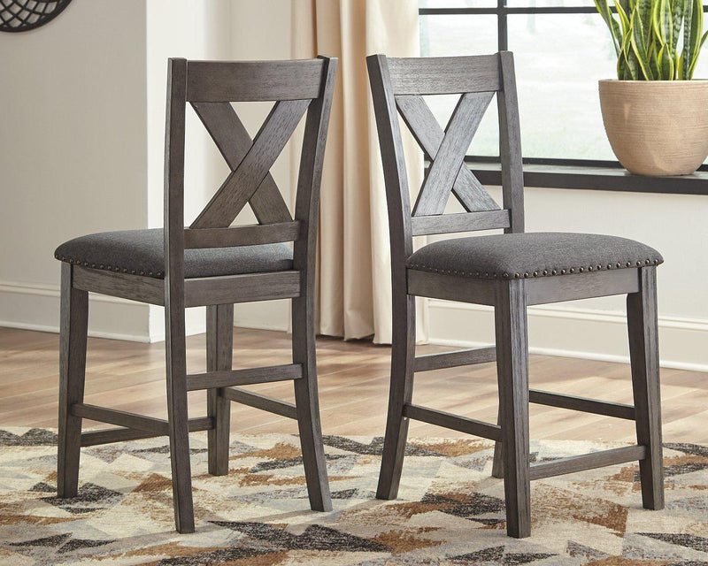 Caitbrook Counter Height Upholstered Bar Stool - Coastal Roots Furniture (Courtenay, BC)