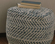 Chevron Pouf - Coastal Roots Furniture (Courtenay, BC)