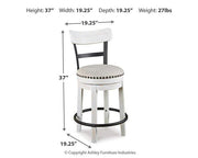 Valebeck Counter Height Bar Stool - Coastal Roots Furniture (Courtenay, BC)