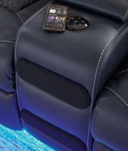 Fyne-Dyme Power Reclining Loveseat with Console - Coastal Roots Furniture (Courtenay, BC)