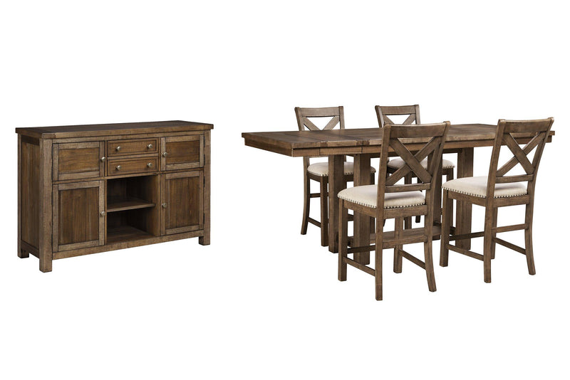 Moriville Counter Height Dining Set - Coastal Roots Furniture (Courtenay, BC)