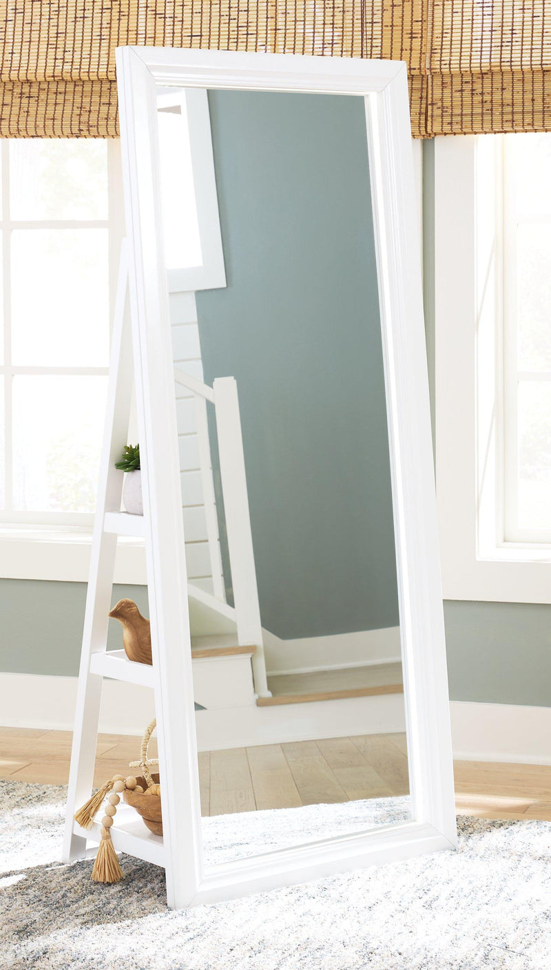 Evesen Floor Standing Mirror/Storage - Coastal Roots Furniture (Courtenay, BC)