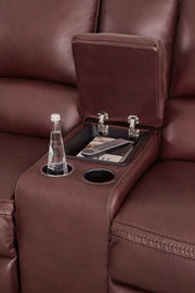 Alessandro Power Reclining Loveseat with Console - Coastal Roots Furniture (Courtenay, BC)