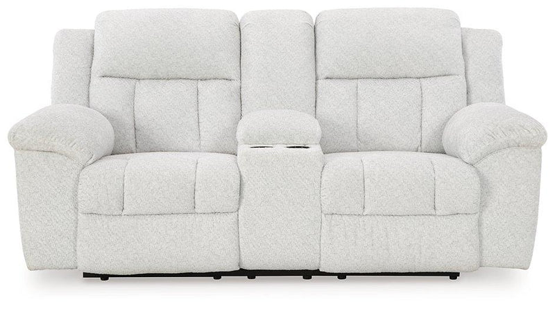 Frohn Reclining Loveseat with Console - Coastal Roots Furniture (Courtenay, BC)